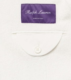 Ralph Lauren Purple Label Embroidered cotton terry blazer