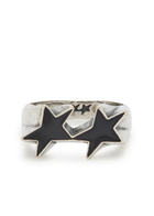 Twojeys Icon Enamelled Sterling Silver-plated Ring