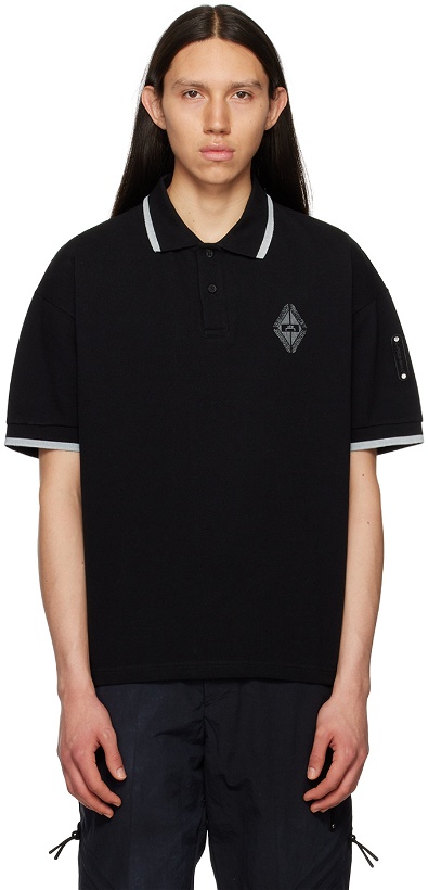 Photo: A-COLD-WALL* Black Embroidered Polo