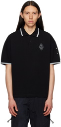 A-COLD-WALL* Black Embroidered Polo