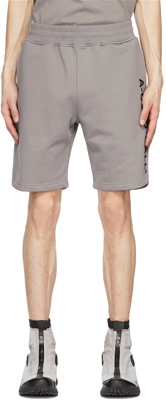 Photo: A-COLD-WALL* Grey Essential Logo Sweat Shorts