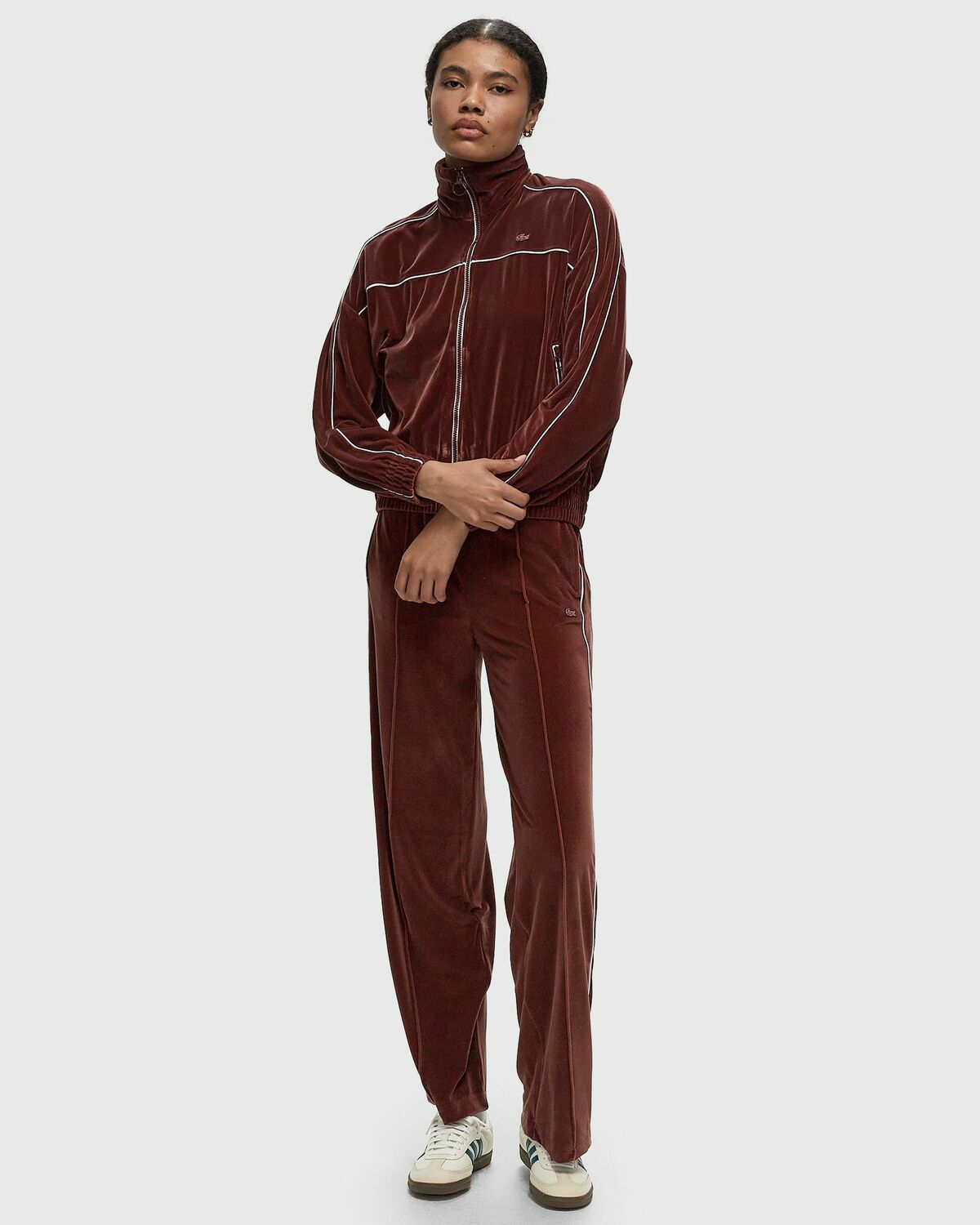Lacoste Sweatshirt Brown Track Jackets