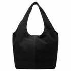 Mazi Untitled Flow Suede Tote Bag in Black 