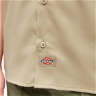 Dickies Men's Short Sleeve Work Shirt in Khaki