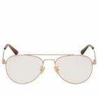 Bottega Veneta Eyewear Bottega Veneta Light Ribbon Optical Glasses in Gold/Transparent 