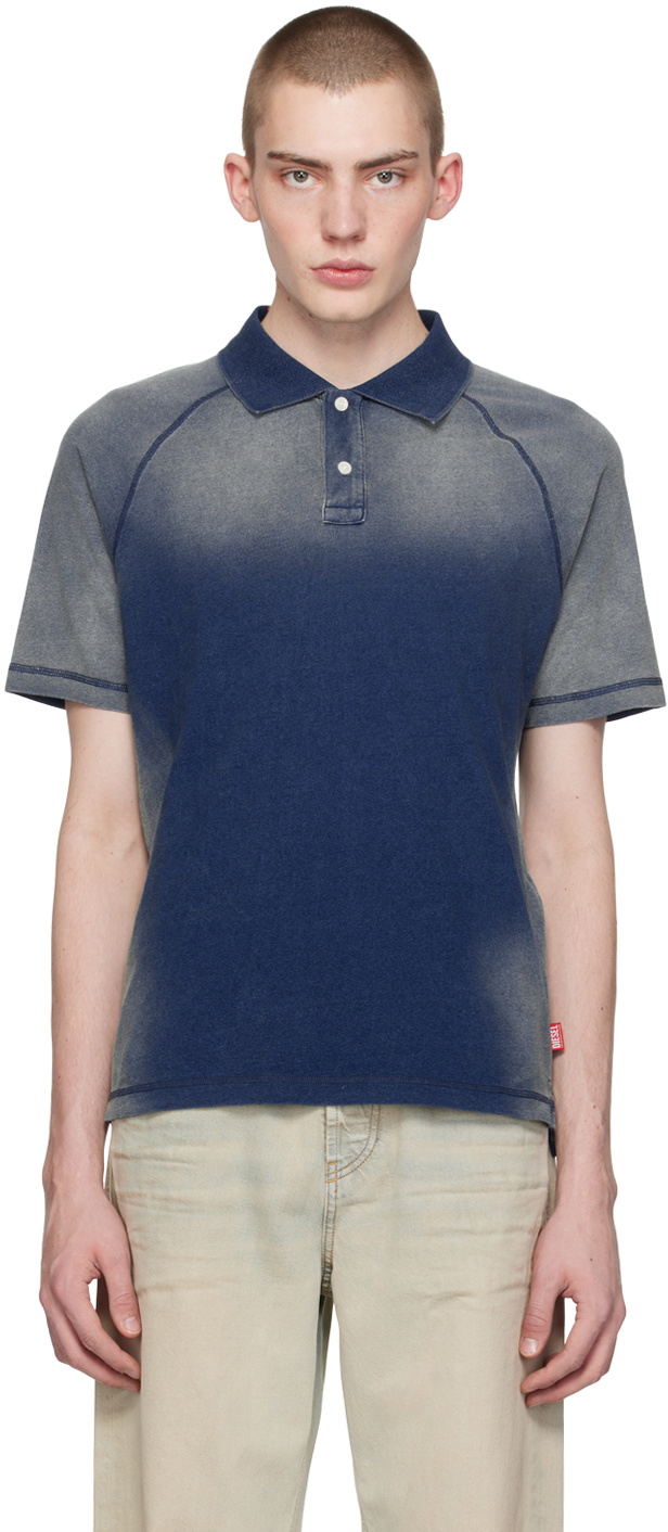トップス DIESEL T-Rasmith cotton polo shirt Diesel Blue T-Rasmith Polo Diesel