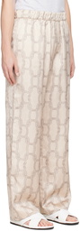 Agnona Beige Pyjama Lounge Pants