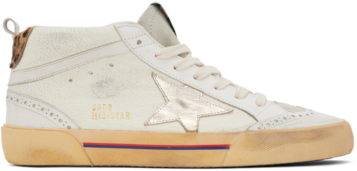 Photo: Golden Goose Off-White Mid Star Sneakers