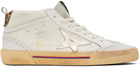 Golden Goose Off-White Mid Star Sneakers