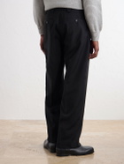 mfpen - Service Straight-Leg Cotton-Blend Hopsack Trousers - Black
