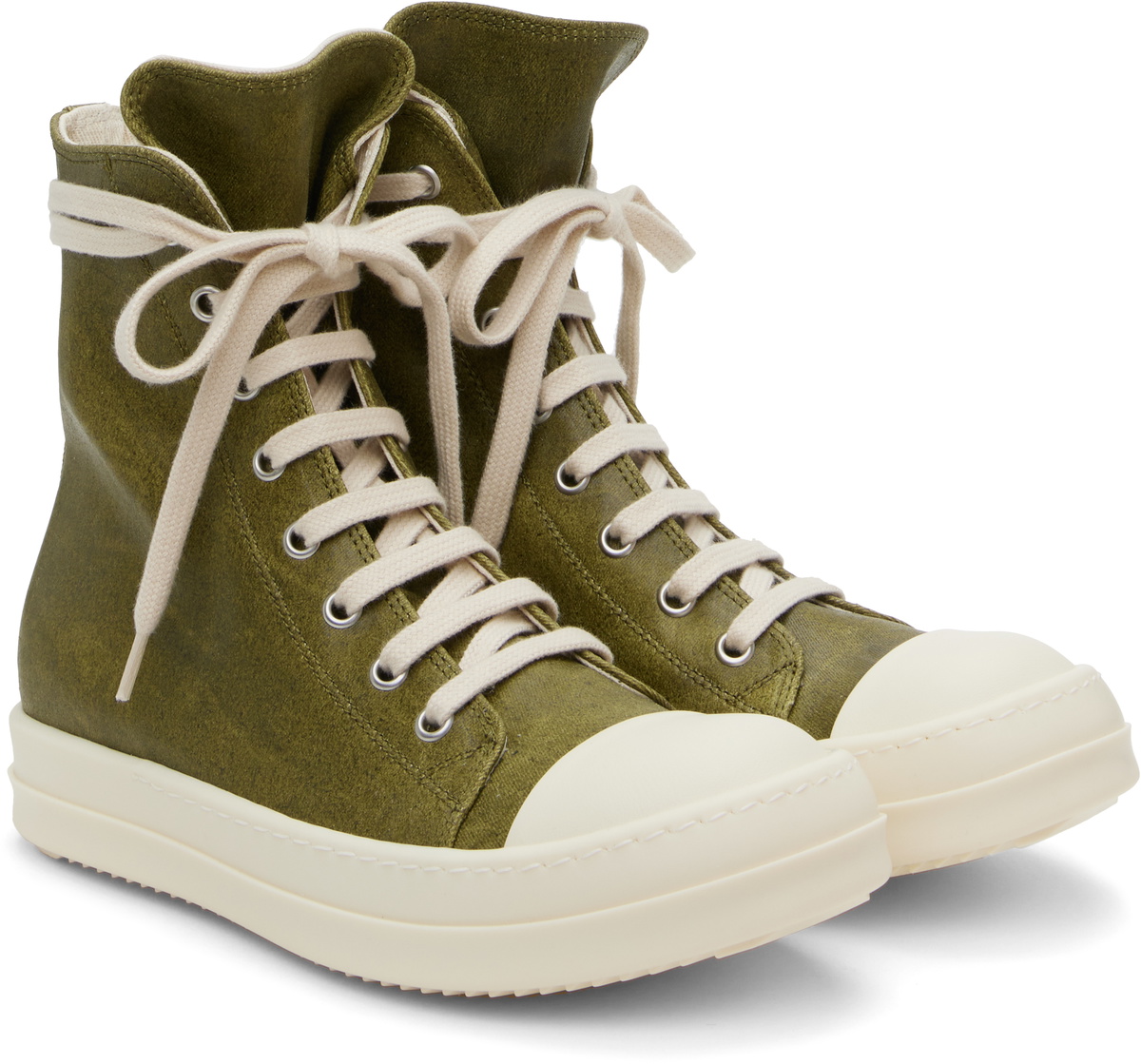 Rick Owens DRKSHDW Khaki Porterville Sneaks Sneakers Rick