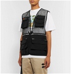 Palm Angels - Shell and Mesh Gilet - Black