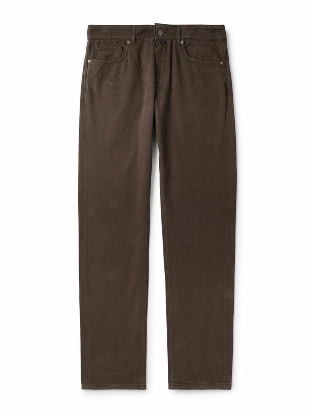 Photo: Incotex - Blue Division Straight-Leg Jeans - Brown