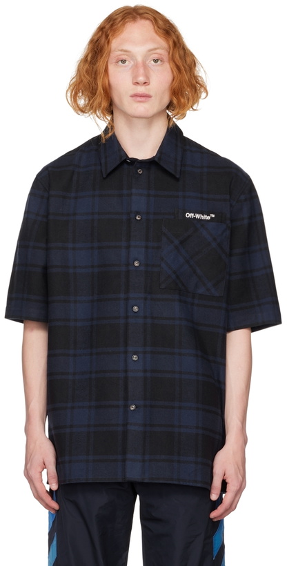 Photo: Off-White Black & Navy Arrows Shirt