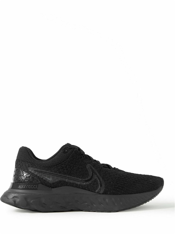 Photo: Nike Running - React Infinity Run 3 Flyknit Sneakers - Black