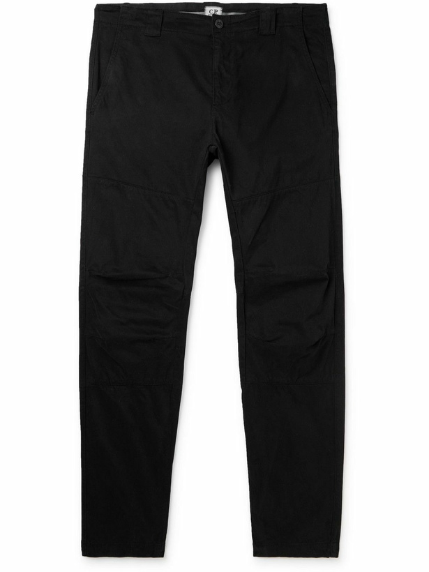 Photo: C.P. Company - Slim-Fit Stretch-Cotton Sateen Trousers - Black