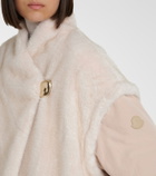 Moncler Chardonneret fleece down jacket