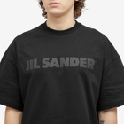Jil Sander Men's Logo T-Shirt in Black