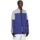 Colmar A.G.E. by Shayne Oliver Blue and Silver Colorblocked Jacket