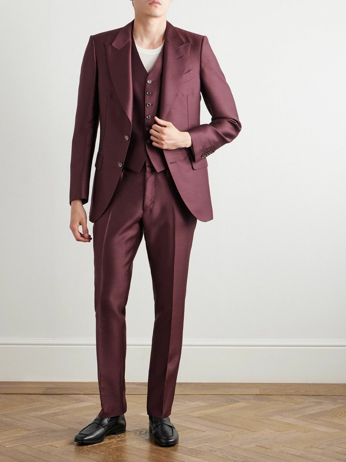 TOM FORD - Dyllan Straight-Leg Wool, Mohair and Silk-Blend