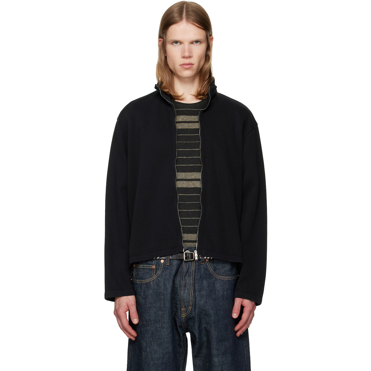 OUR LEGACY Black Shrunken Fullzip Track Jacket