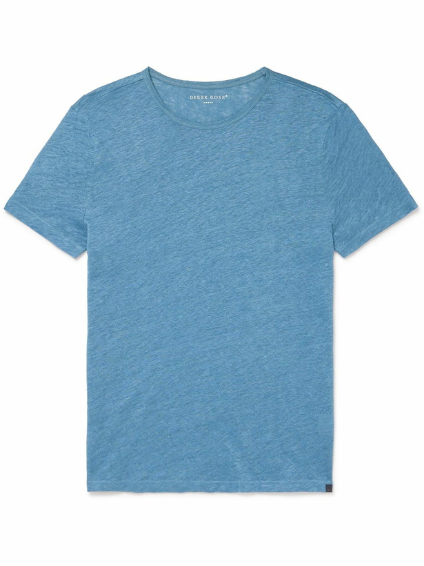 Photo: Derek Rose - Jordan Linen T-Shirt - Blue