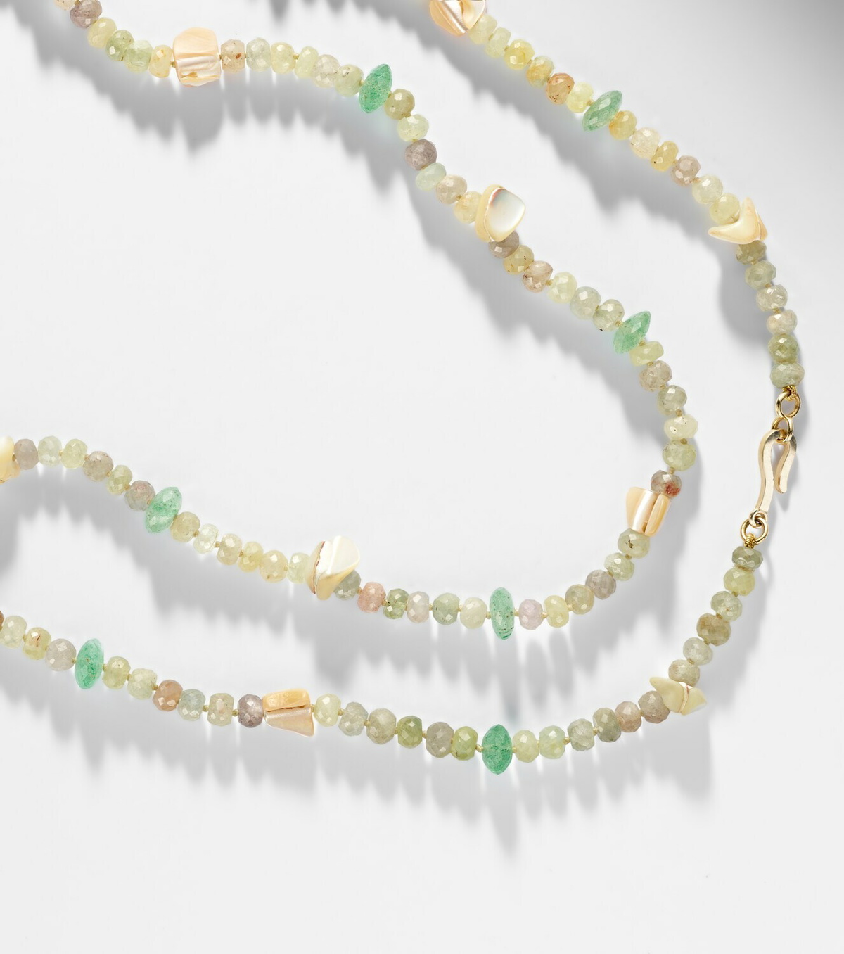Ileana Makri Beaded necklace with gemstones