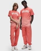 Sporty & Rich Serif Logo Embroidered Sweatpants Dip Dye Pink - Mens - Sweatpants