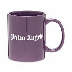 Palm Angels Men's Classic Logo Mug in Violet/White