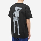 Alexander McQueen Men's Neon Skeleton T-Shirt in Black/White