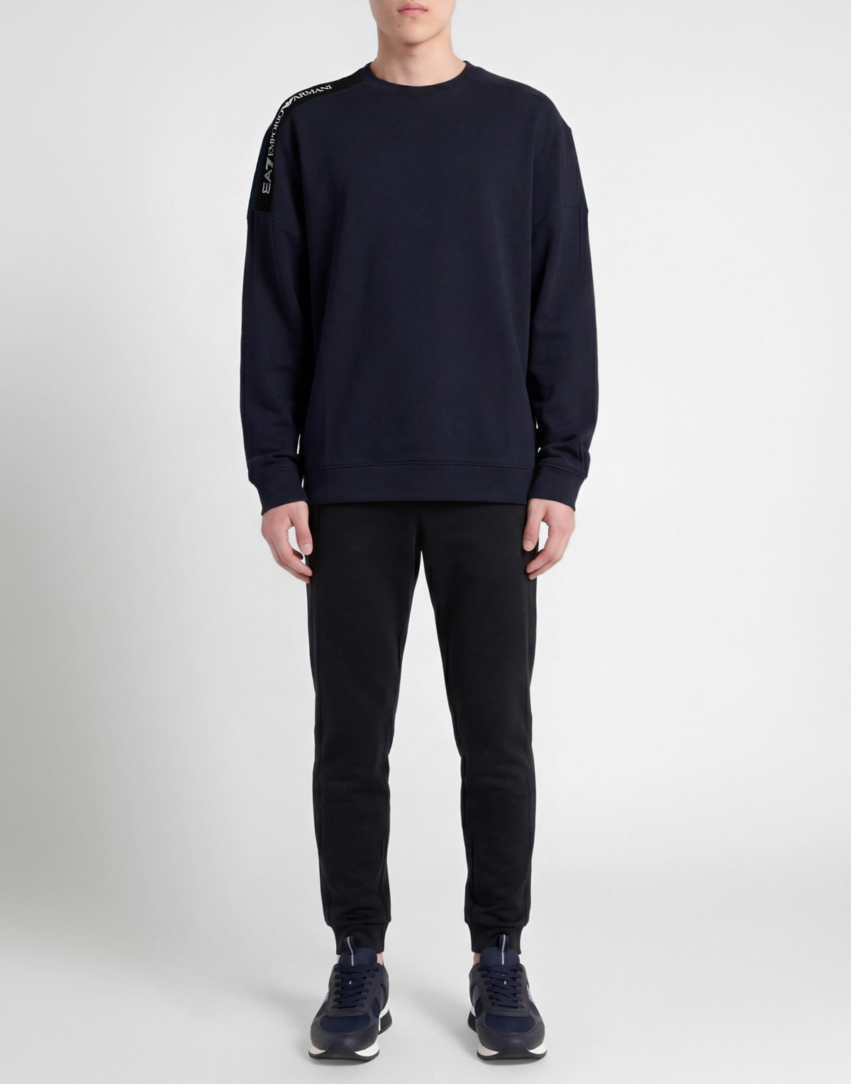 Ea7 Mens Sweatshirt Midnight in Blue