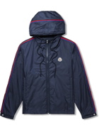 Moncler - Hattab Logo-Appliquéd Shell Hooded Jacket - Blue