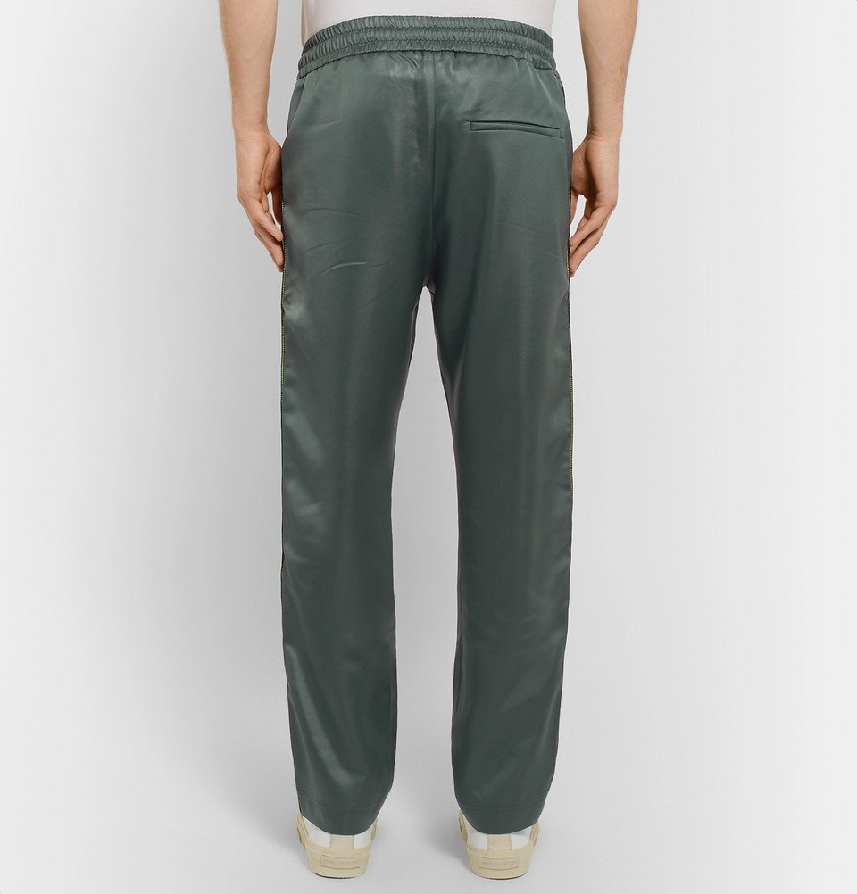 CMMN SWDN - Buck Striped Satin Sweatpants - Men - Gray CMMN SWDN