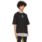 mastermind WORLD Black and White Boxy Layered T-Shirt