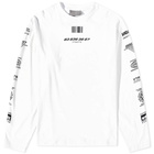 VTMNTS Men's Long Sleeve Rights Reserved T-Shirt in White