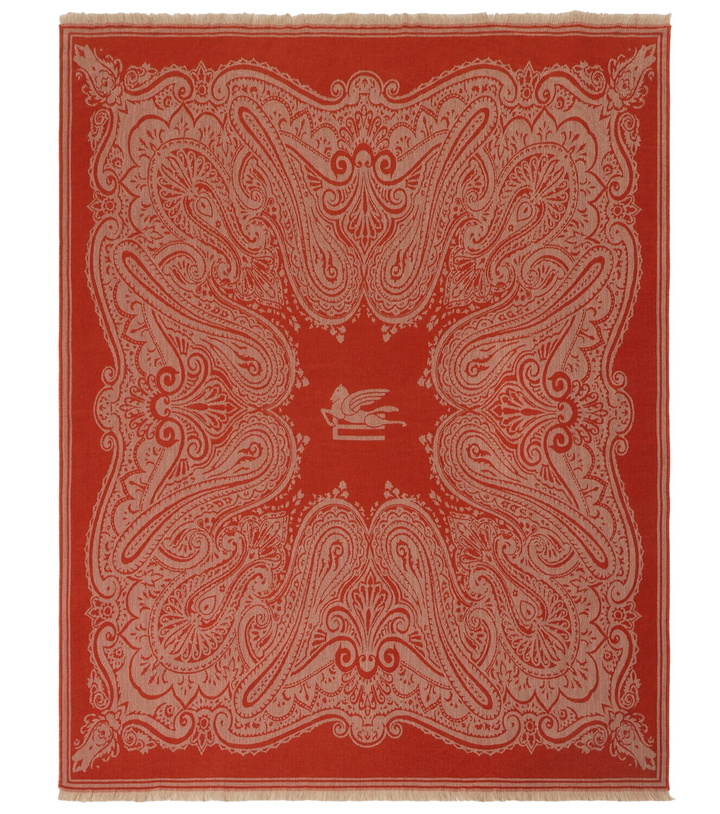 Photo: Etro Paisley wool jacquard throw