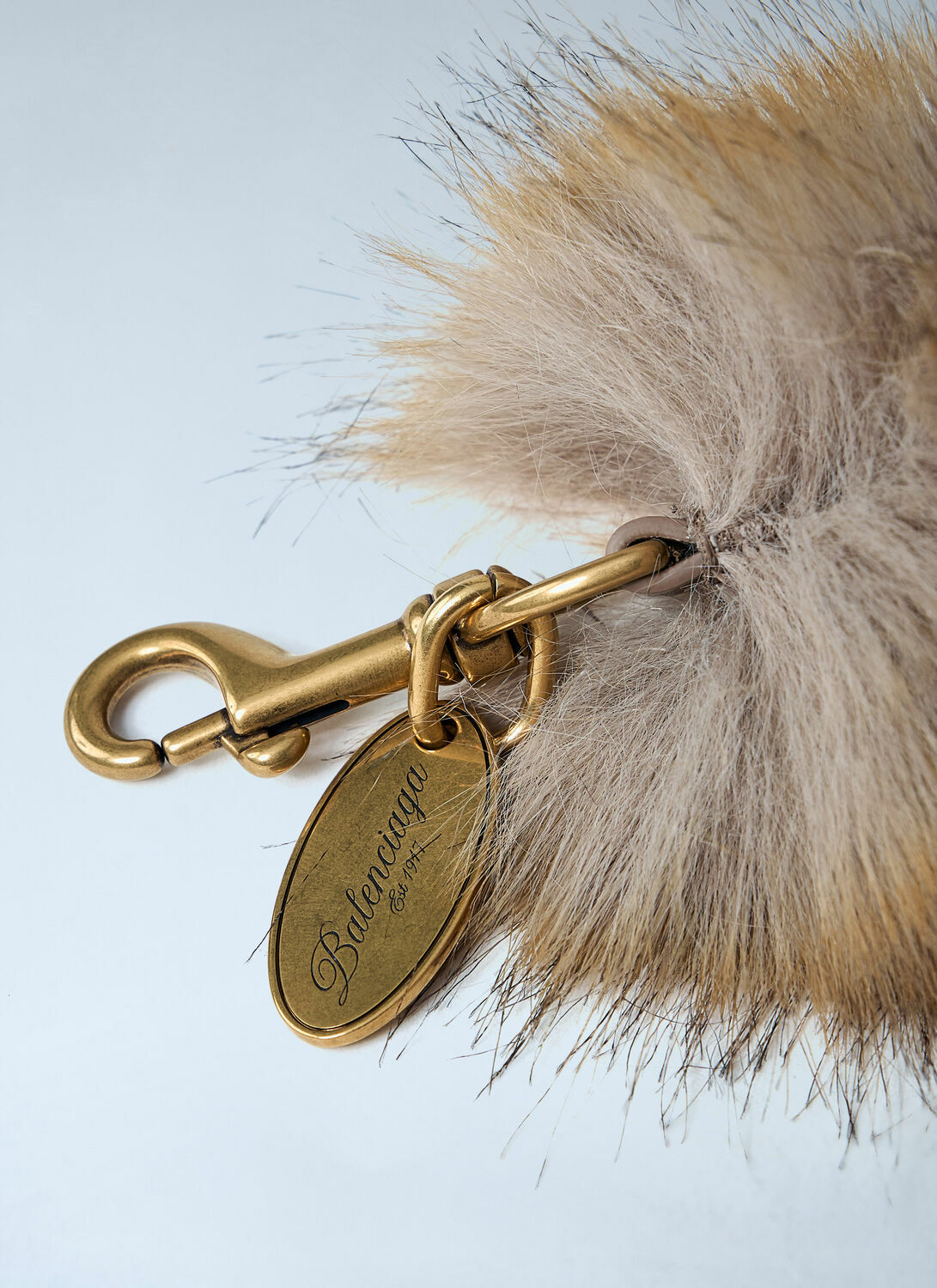Balenciaga Faux Fur Bag Strap