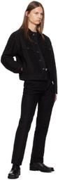 John Elliott Black Ryder Oversized Moleskin Jacket