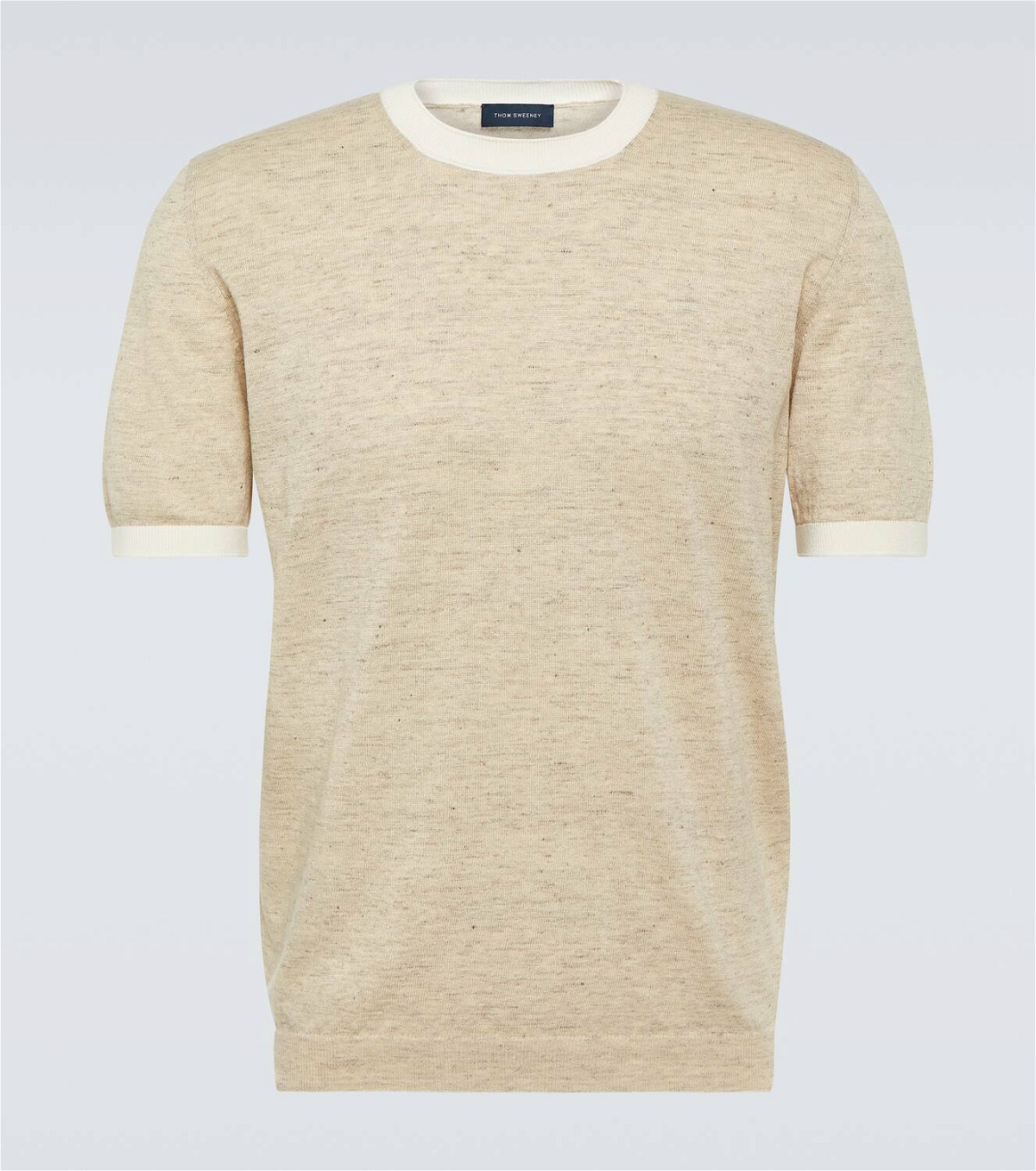 Thom Sweeney Linen and cotton T-shirt