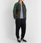 Nike - Sportswear Contrast-Tipped Nylon-Trimmed Fleece Jacket - Green