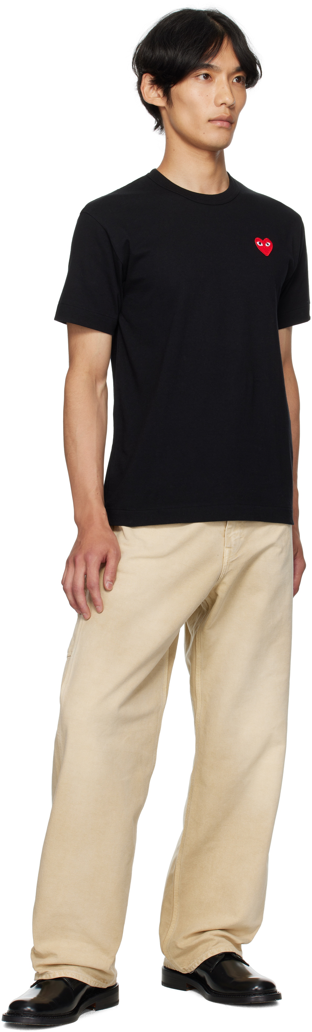 COMME des GARÇONS PLAY Black Heart Patch T-shirt