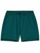 Lululemon - License to Train Straight-Leg Mesh-Trimmed Stretch Recycled-Shell Drawstring Shorts - Green