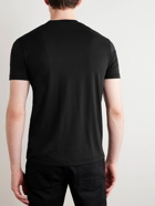 TOM FORD - Logo-Embroidered Lyocell and Cotton-Blend Jersey T-Shirt - Black