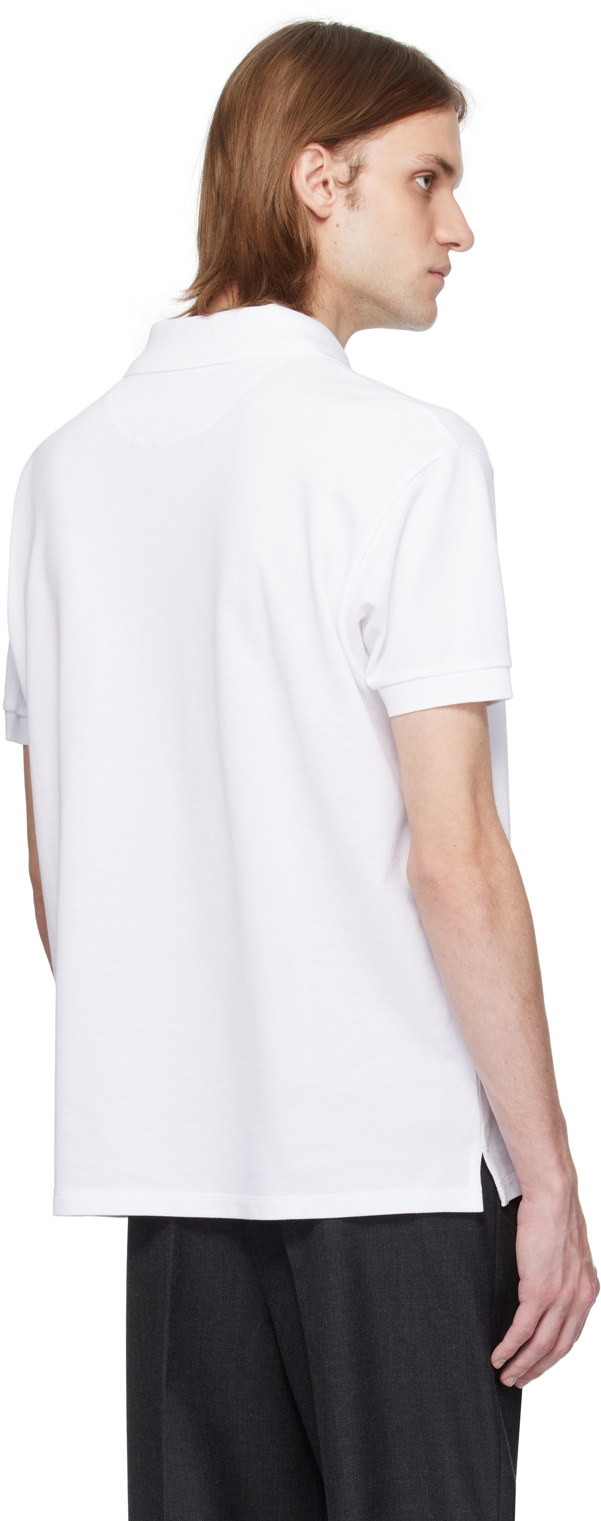 Bally White Crest Short Sleeve Polo