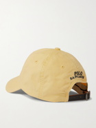 POLO RALPH LAUREN - Logo-Embroidered Stretch-Cotton Twill Baseball Cap - Yellow