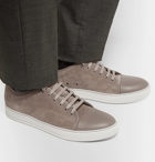 Lanvin - Cap-Toe Suede and Leather Sneakers - Men - Beige