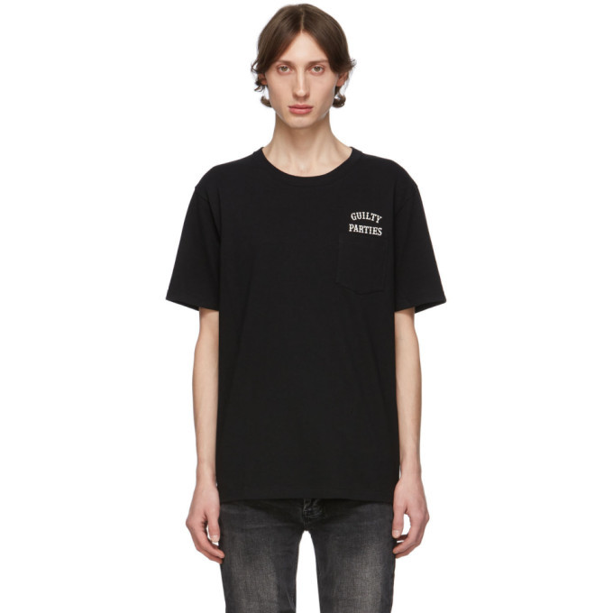 Wacko Maria Black Guilty Parties Pocket T-Shirt