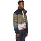 Off-White Green and Brown Camo Down Puffer Jacket