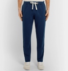 Ermenegildo Zegna - Slim-Fit Tapered Cotton-Blend Jersey Sweatpants - Navy