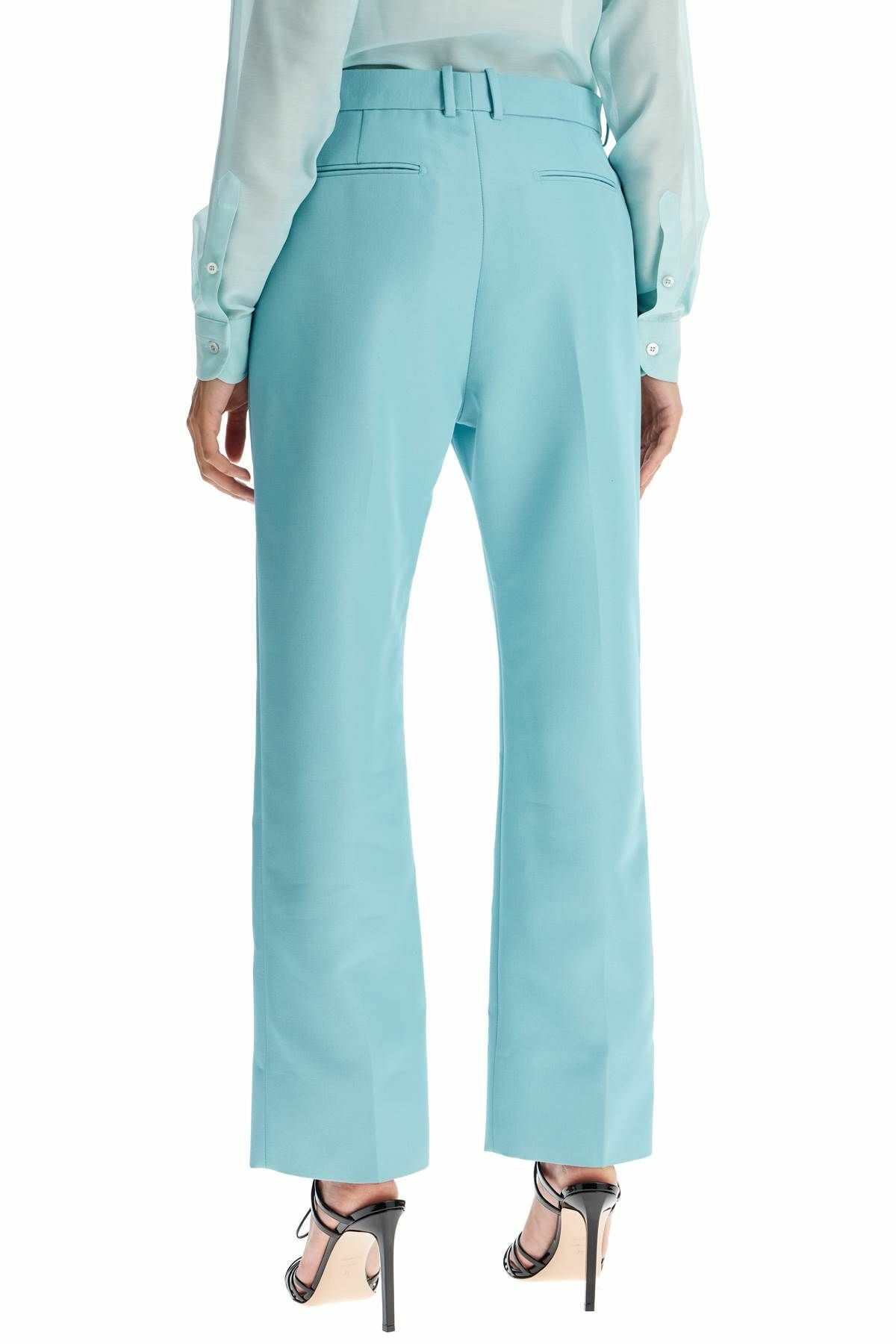 light blue cigarette trousers TOM FORD wallis cigarette pants in hopsack fabric Light blue TOM FORD